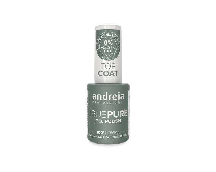 Andreia Professional Hema Free Gel Polish True Pure 21 Free and 100% Vegan for Sensitive Nails Top Coat 10.5ml