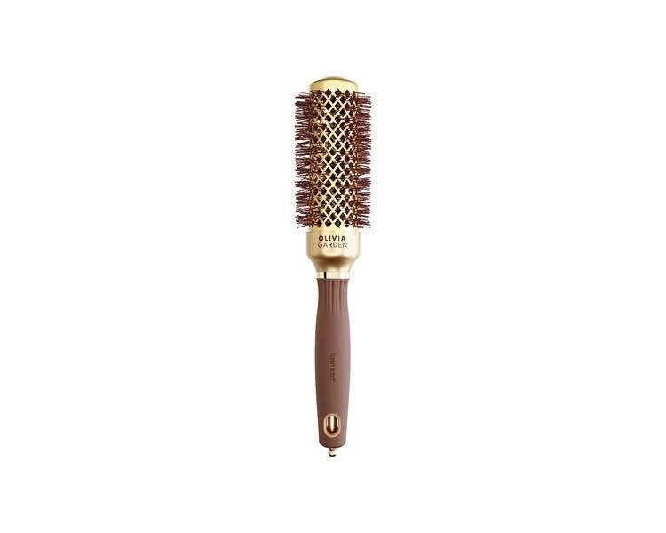 Olivia Garden Expert Blowout Shine Gold & Brown Hairbrush 35mm