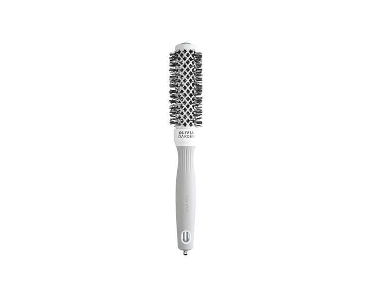 Olivia Garden Expert Blowout Shine Hairbrush White and Grey 25mm