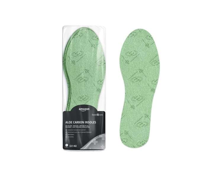 Amazon Basic Care Active Carbon Insoles Green