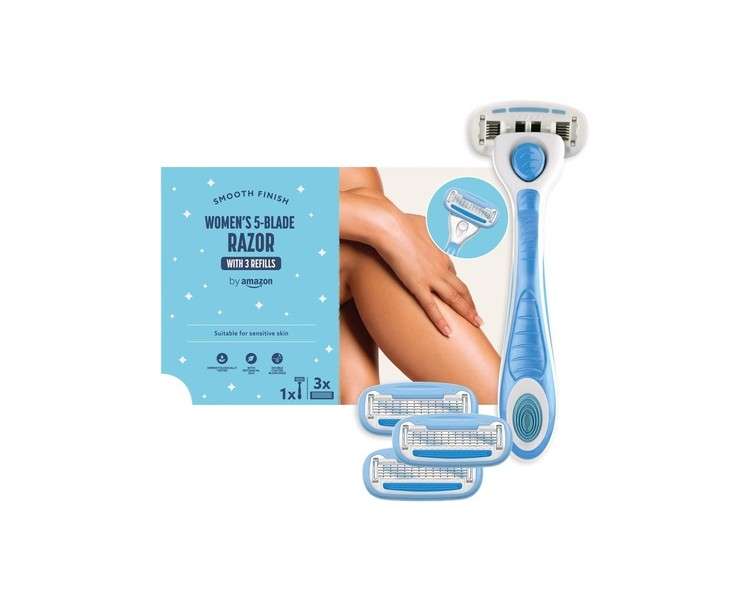 Amazon Women's 5 Blade Razor with 3 Refills