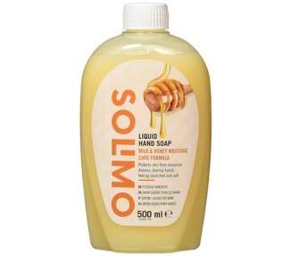 Amazon Brand Solimo Liquid Hand Soap Milk and Honey Moisturizing Formula 500ml