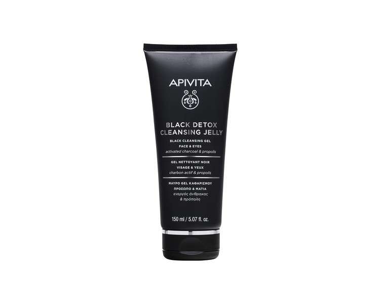 Apivita Black Detox Cleansing Jelly for Face and Eyes 150ml