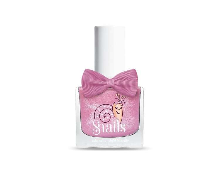 Snails Non-Toxic Water-Based Odorless Nail Polish for Kids 10.5ml Pink Glitter