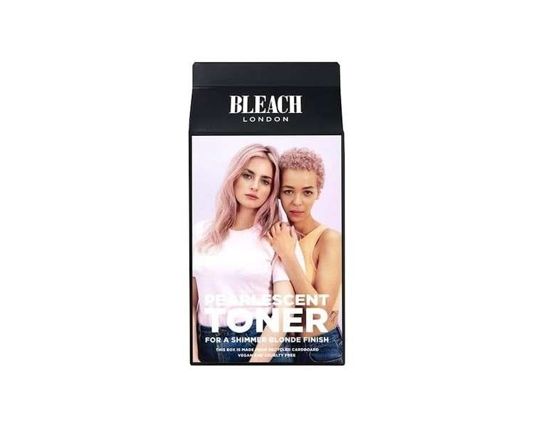BLEACH LONDON Pearlescent Toner Kit Neutralize Yellows Color Depositing Formula for a Pearly Blonde Finish or Cool Base Vegan Cruelty Free Ammonia Free