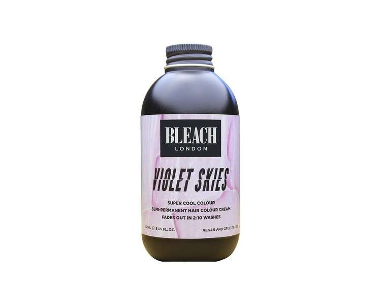 BLEACH LONDON Violet Skies Semi-Permanent Hair Colour Cream 150ml