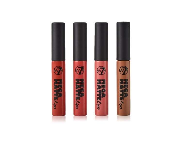 W7 Mega Matte Lip Collection Lip Gloss Box 28ml