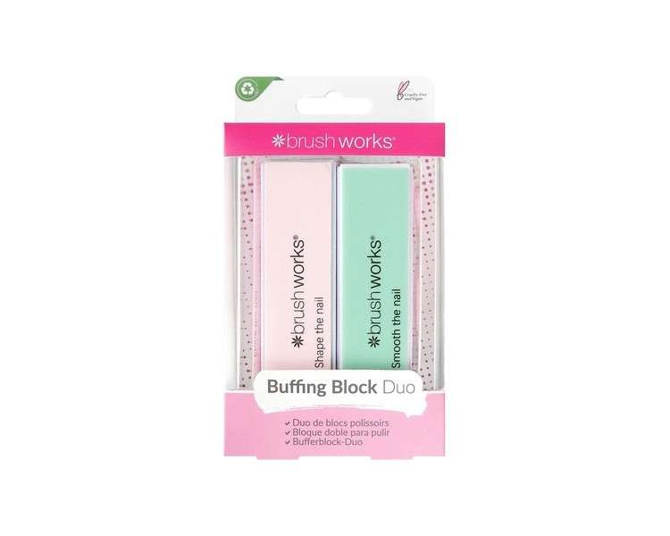 Brushworks Nail Buffing Block Pastel