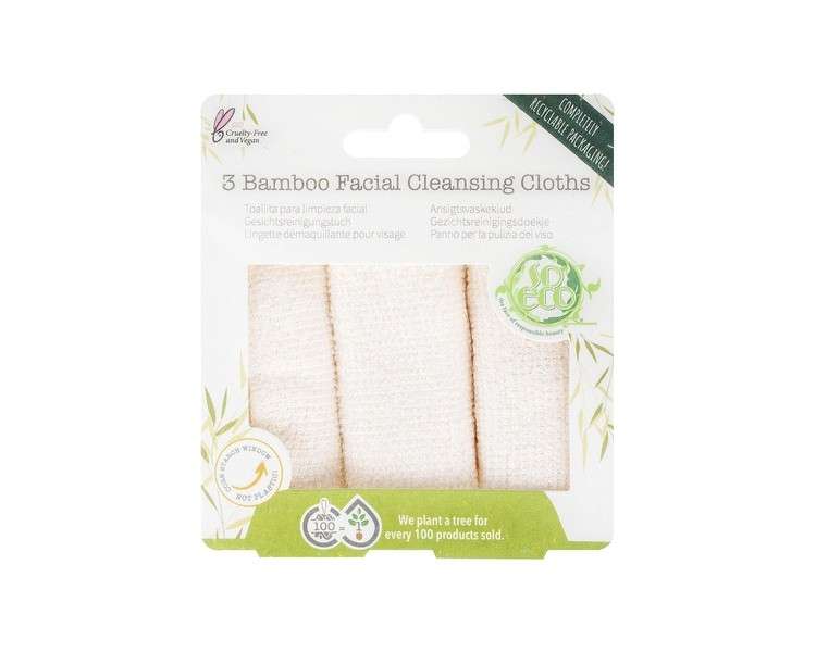 So Eco Facial Cleansing Cloths White One Size - Pack of 3