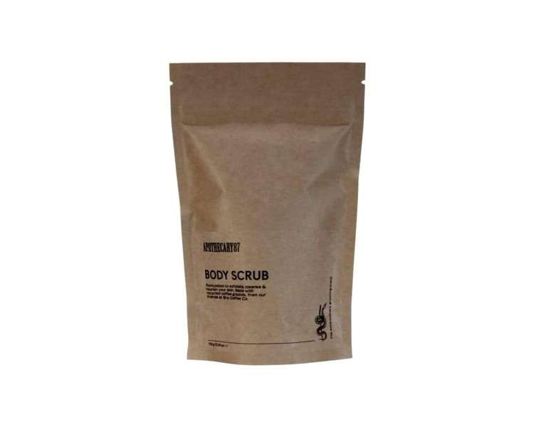 Apothecary 87 Body Scrub Premium Formulation with Coffee Grounds Dead Sea Salt Coconut Flower Sugar Exfoliating Body Face Scrub 150g