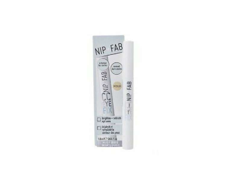 Nip + Fab CC Eye Fix Medium Concealer for Brightening Dark Circles - Brand New in Box