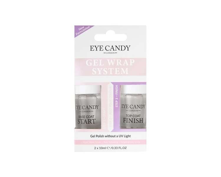 Eye Candy Gel Nail Wrap System 2 x 10ml Bottles