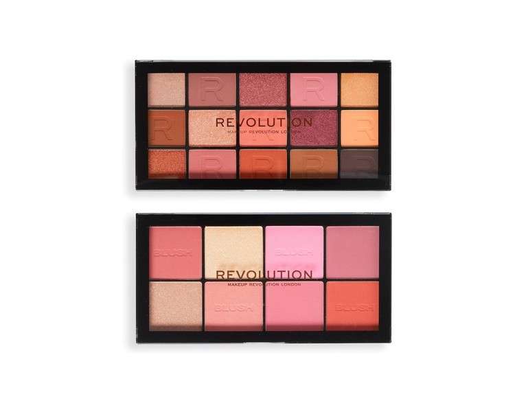 Revolution Pink Moments Face & Eye Gift Set 2 Ultimate Eyeshadow & Blush Palettes