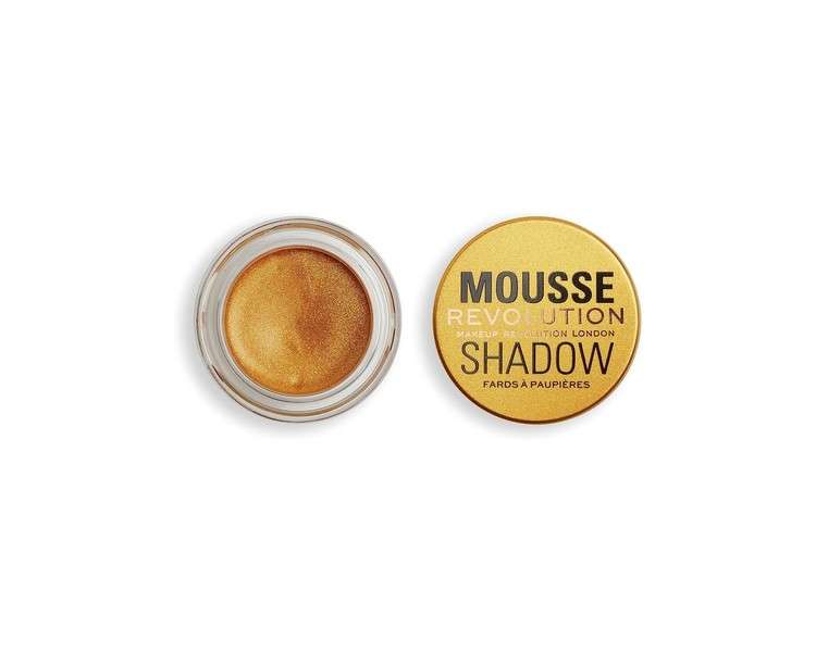 Makeup Revolution Whipped Mousse Shadow Creamy Colour for Cheeks and Eyes Gold 4g