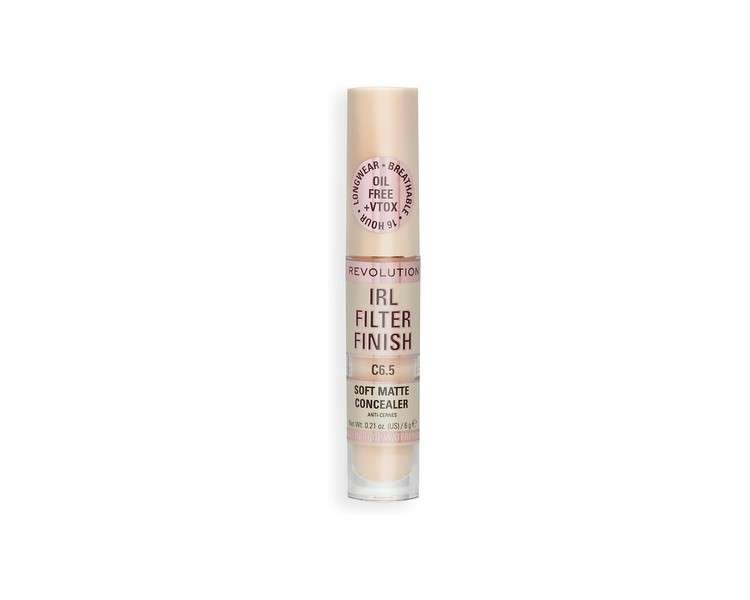 Makeup Revolution IRL Filter Finish Concealer Medium to Full Coverage C6.5 6g