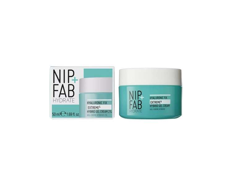 Nip + Fab Hyaluronic Acid Gel Cream for Face Anti-Aging Hydrating Moisturizer 2% 50ml