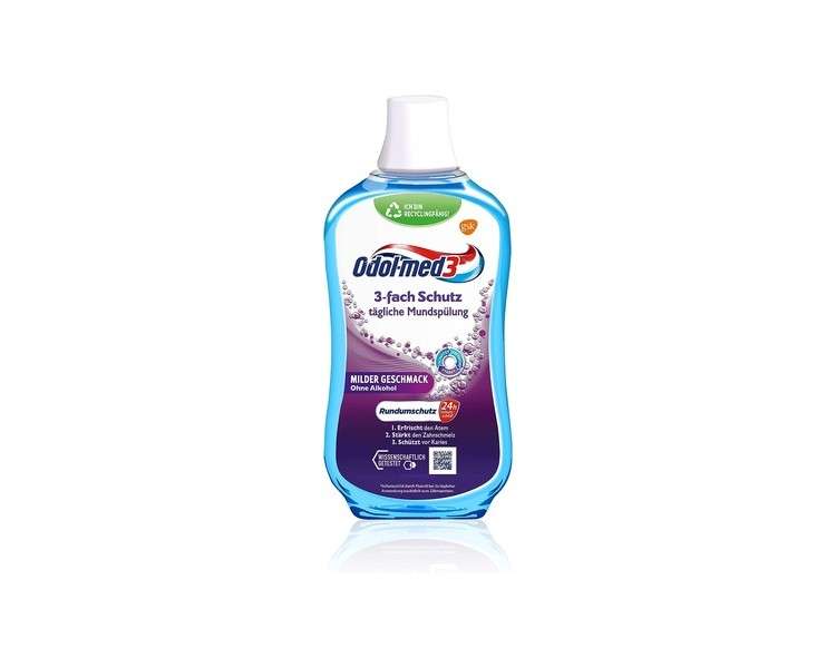 Odol-med3 Mouthwash Triple Protection Alcohol Free Mouthwash 500ml