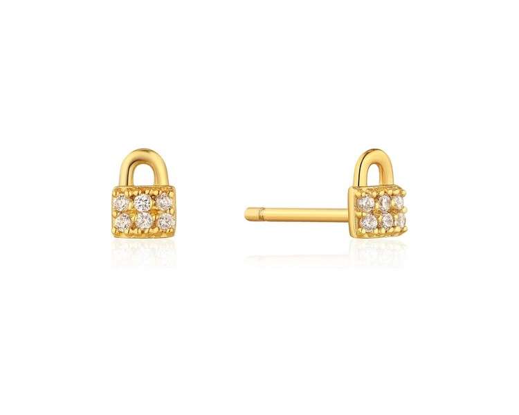 ANIA HAIE Underlock & Key Ear Studs E032-03G Brand Earrings - Non-Precious Metal