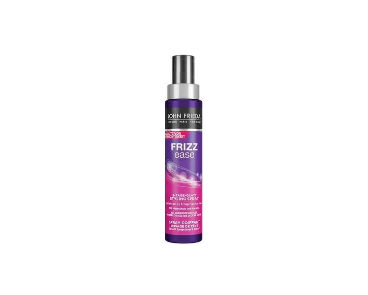 John Frieda Dream Straight 3-Day Straightening Styling Spray 100ml with Heat Protection and Keratin for Frizzy, Medium to Thick Hair