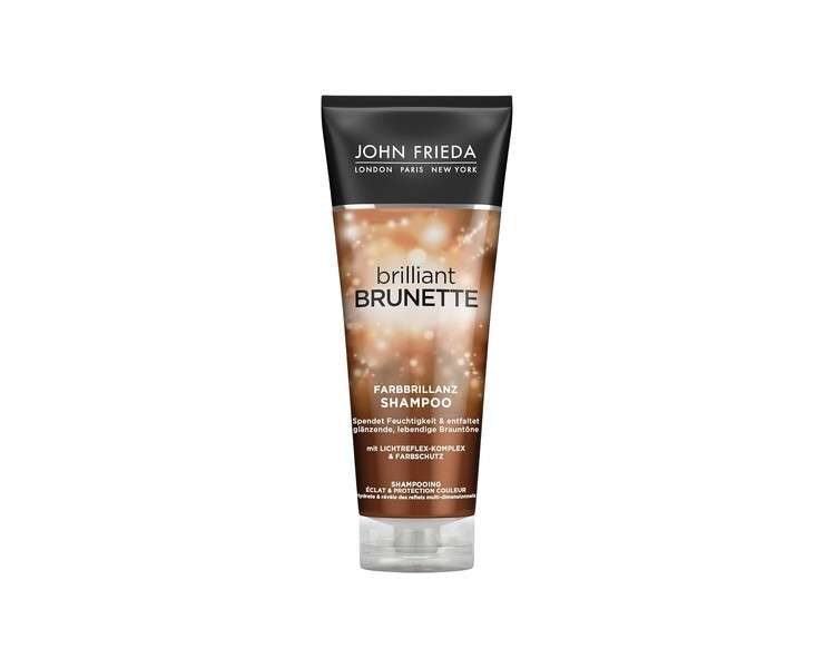 John Frieda Brilliant Brown Brunette Shampoo with Light Reflective Complex and Colour Protection 250ml