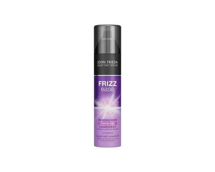 John Frieda Frizz Ease Umbrella Hair Spray 24-Hour Protection Against Moisture with Keratin 250ml