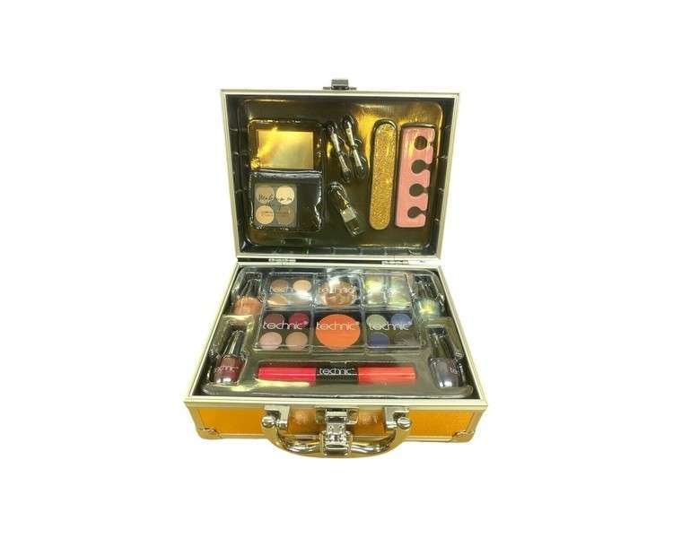 Make Up Beauty Cosmetics Set Case Rose Gold Set Brand New Free P&P