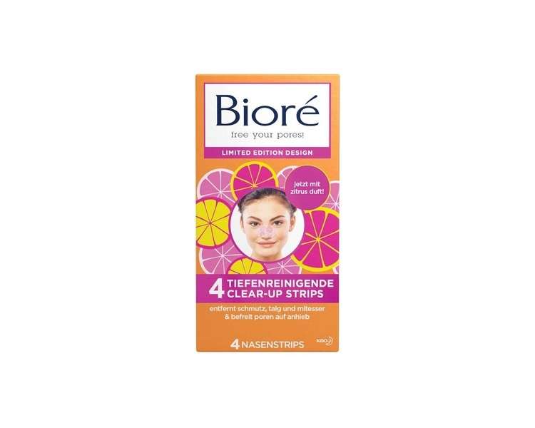 Bioré Deep Cleansing Clear-Up Strips Citrus Limited Edition 100g