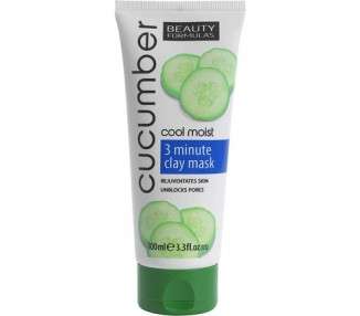 Beauty Formulas Cucumber 3 Minute Clay Mask 100ml