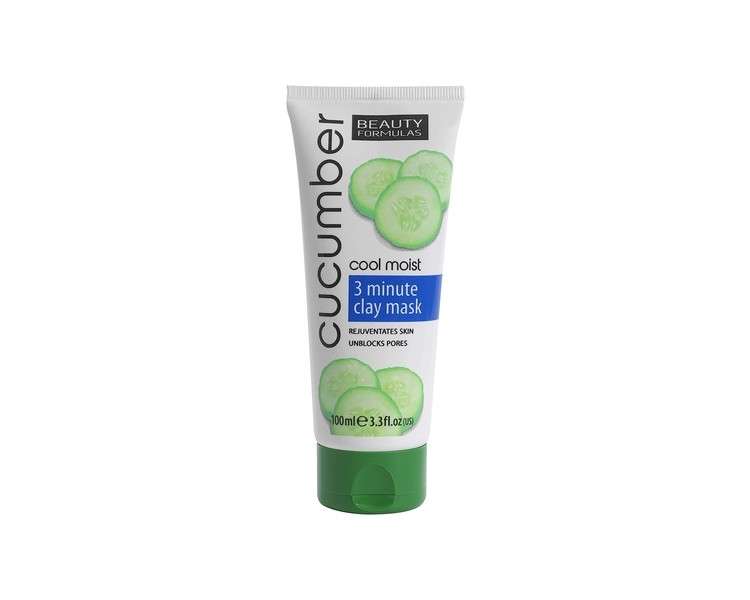 Beauty Formulas Cucumber 3 Minute Clay Mask 100ml