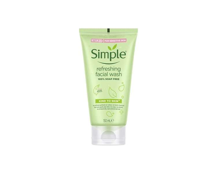 Simple Refreshing Facial Wash Gel for Sensitive Skin 150ml