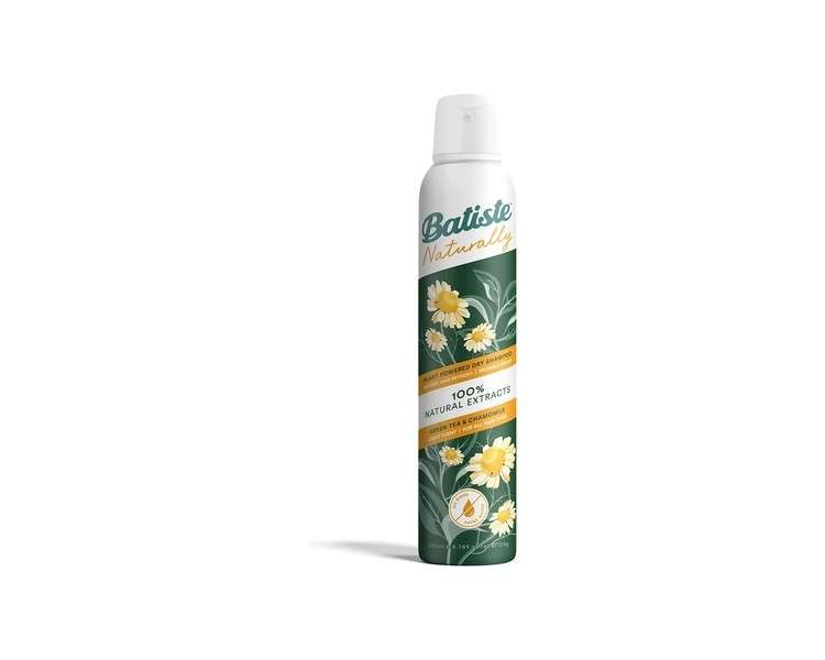 Batiste Naturally Green Tea & Chamomile 200ml No Rinse Hair Refresh Spray with Natural Extracts