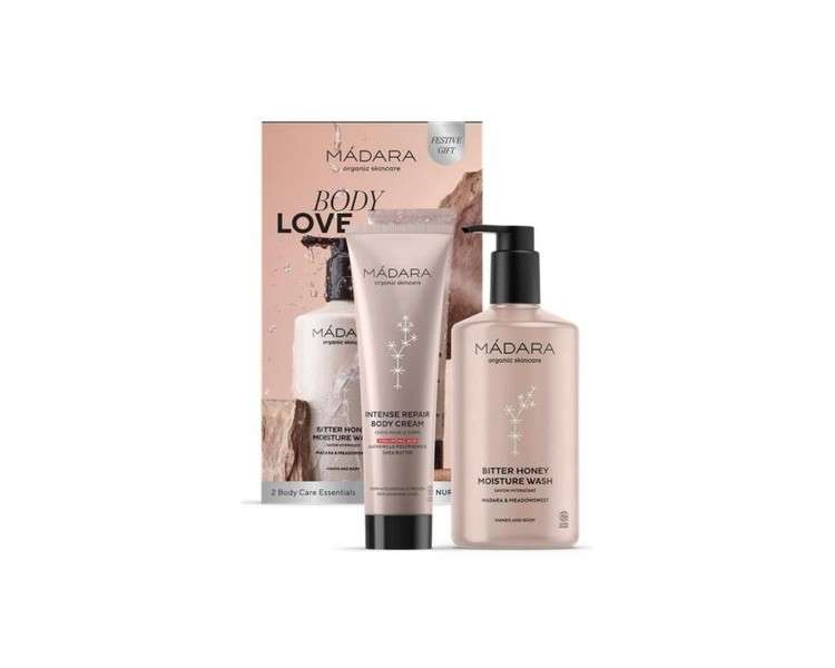 Madara Organic Natural Body Love Duo Gift Set - Body Moisturizer and Cleanser