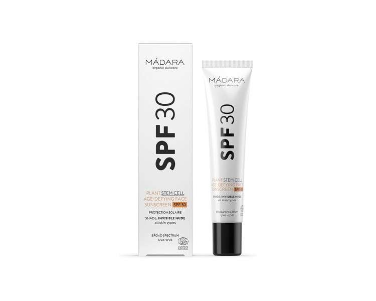 MADARA Organic Skincare SPF30 and 50 Plant Stem Cell Ultra-Shield Face Sunscreen 30