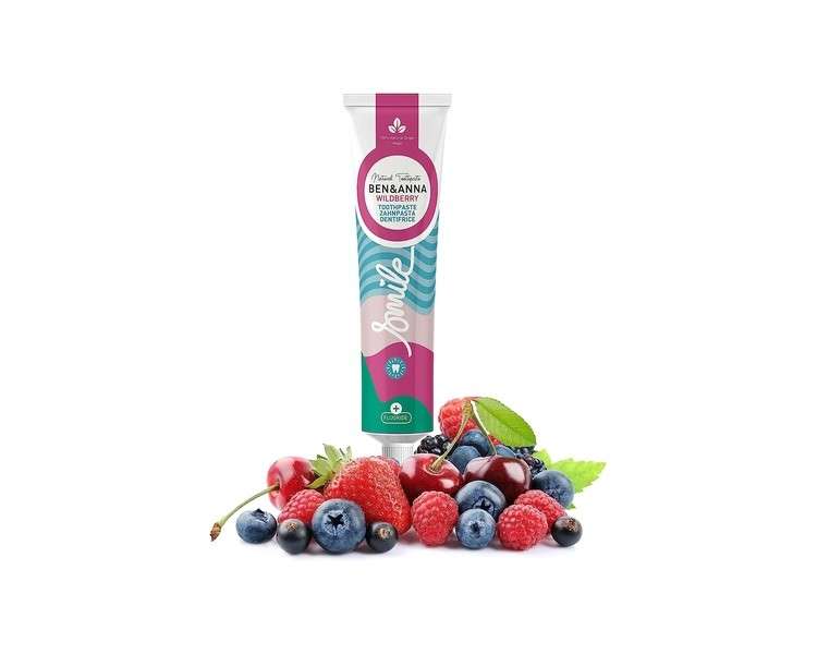 Ben&Anna Organic Toothpaste Wild Berry with Fluoride 75ml