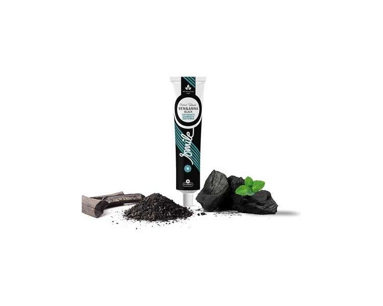Ben&Anna Bio Toothpaste Black with Fluoride 75ml - 100% Natural Cosmetics