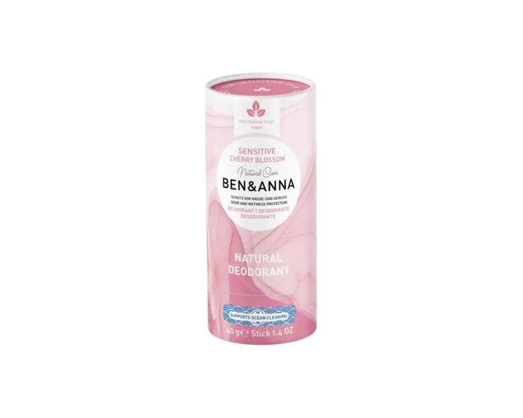 Japanese Cherry Blossom Sensitive Deodorant Papertube 40g BEN & ANNA