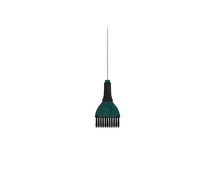 URBAN ALCHEMY Opus Summum Peak Hair Brush for Applying and Separating Hair without Kinks Flexible Grip Prevents Slipping Suitable for Foil Techniques Black