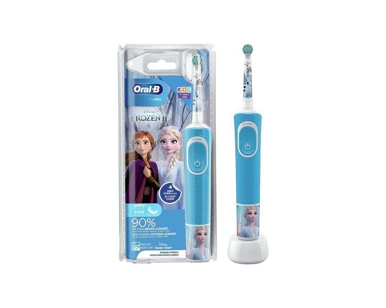 Oral-B Kids Rechargeable Electric Toothbrush 1 Handle with Disney Frozen 2 for Children from 3 Years