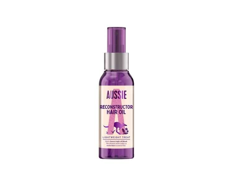 Aussie Reconstructor Hair Oil with Avocado, Jojoba, and Macadamia Nut Oils 100ml