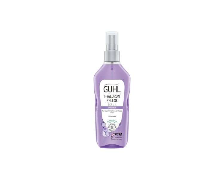 Guhl Hyaluron+ Care Serum Spray 150ml Moisture-Needy Hair Silicone-Free with Natural Hyaluronic Acid