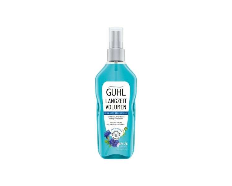 Guhl Hair Dryer Active Styling Spray 150ml - Long-Term Volume Series - Fine, Weak or Flat Hair - Dermatologically Tested