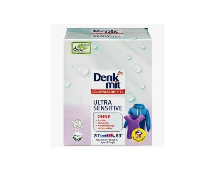 Denkmit Ultra Sensitive Color Detergent 20 Washes