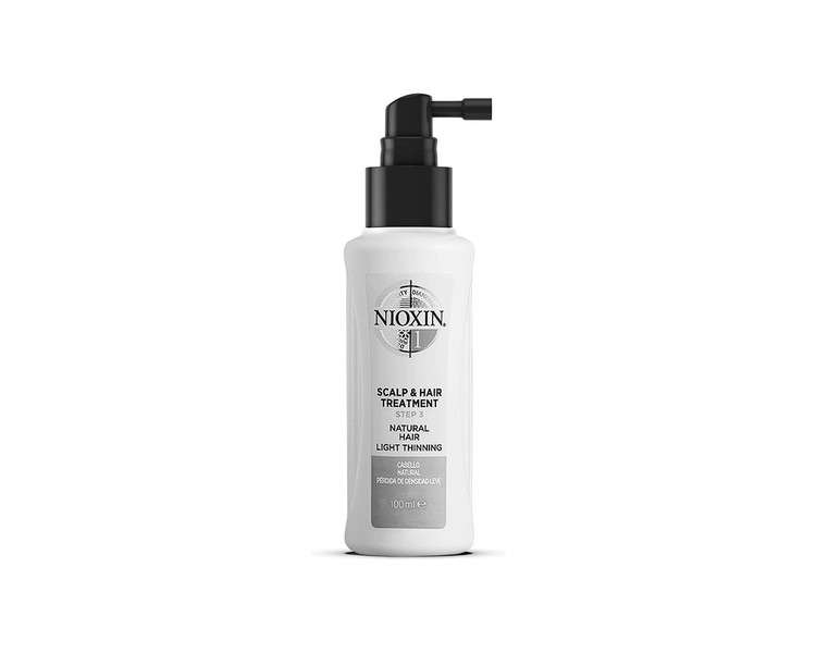 Nioxin 3-Part System 1 Natural Hair with Light Thinning Hair Treatment Scalp Therapy Hair Thickening Treatment 100ml