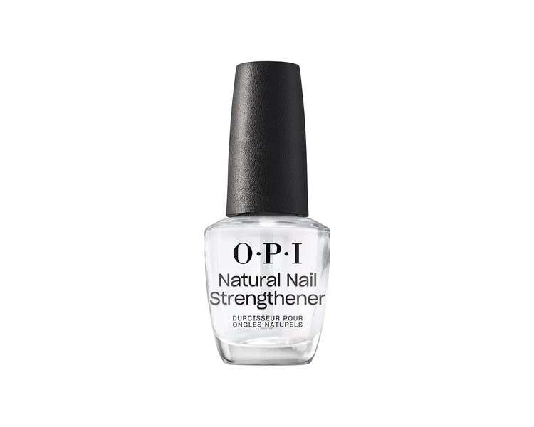 OPI Nail Polish A Natural Nail Base Coat Daily Nail Strengthener and Base Coat Against Nail Discoloration For Thin Weak and Damaged Nails Clear Nail Polish 15ml