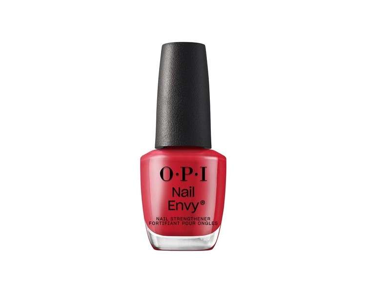 OPI Nail Envy Nail Strengthener Treatment for Strong Natural Nails 15ml Big Apple Red