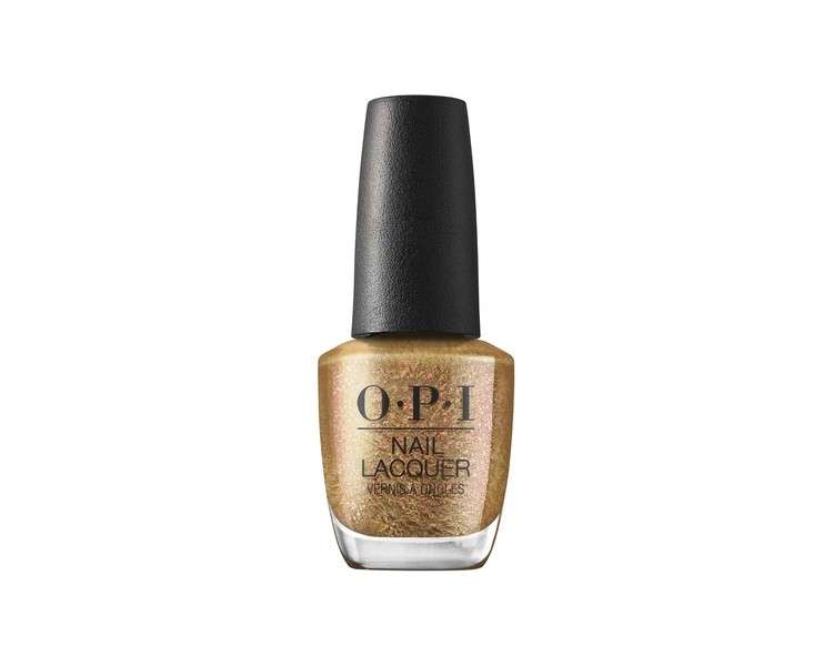 OPI Nail Lacquer Opaque Shimmer Finish Metallic Gold Nail Polish 0.5 fl oz