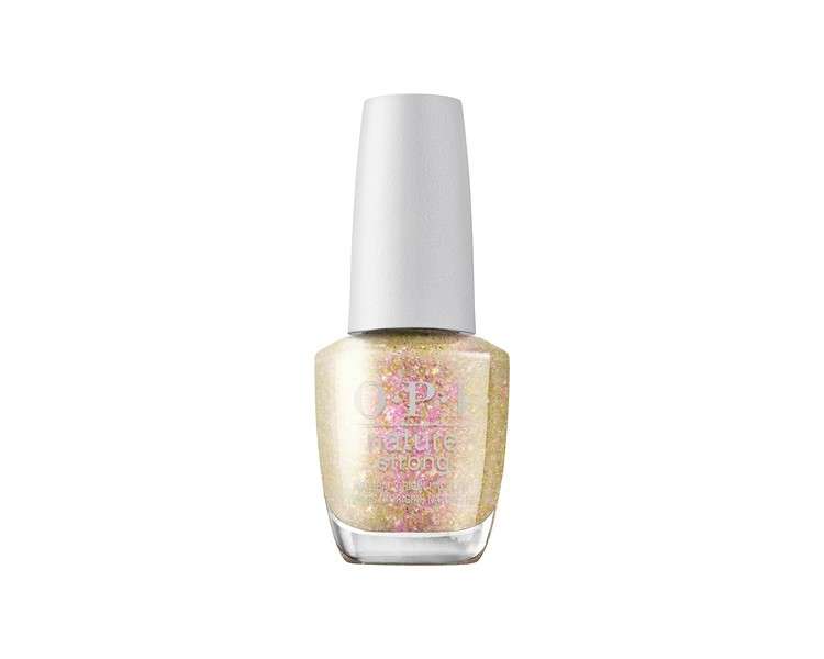 OPI Nature Strong Nail Polish Quick Dry Vegan Nail Varnish Light Shades Mind-full of Glitter