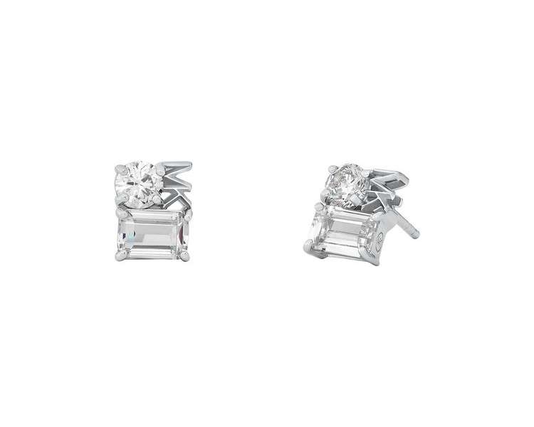 Michael Kors Women's Premium Brilliance Sterling Silver Mixed Stone Stud Earrings