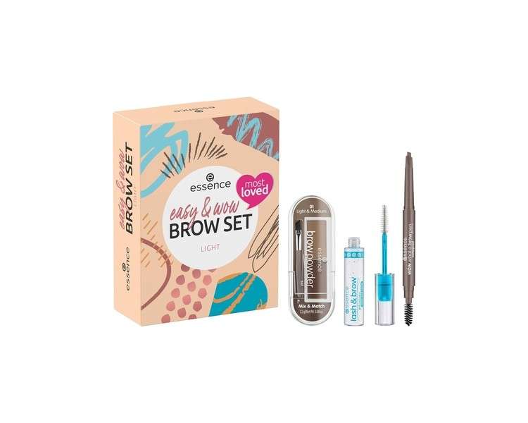 essence Easy & WOW Brow Set Light Eyebrow Set