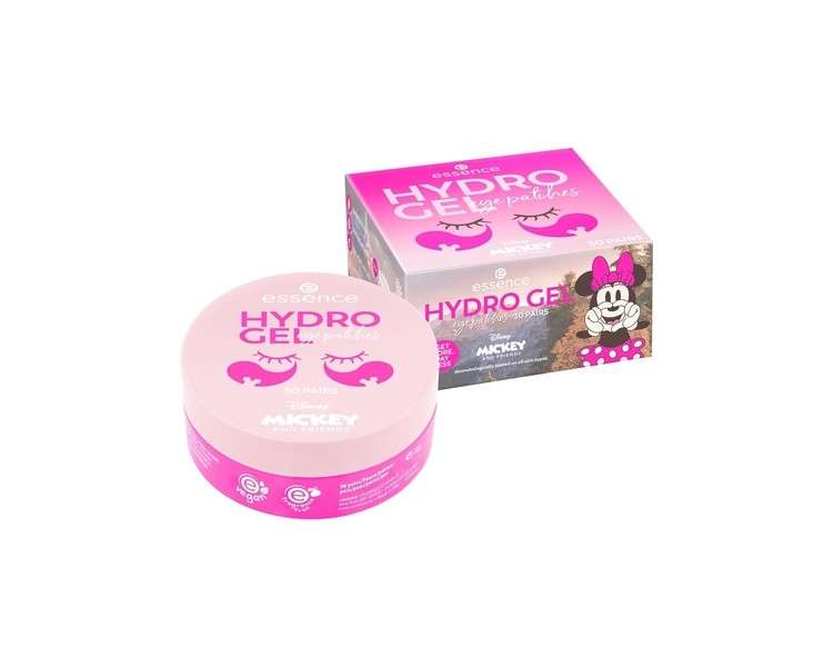 Essence Disney Mickey and Friends Hydro Gel Eye Patches 30 Pairs Moisturizing Nourishing Relaxing Vegan Oil-Free Perfume-Free Alcohol-Free